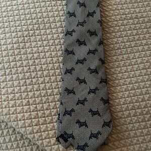 Polo by Ralph Lauren Navy and White Dog Pattern Tie
